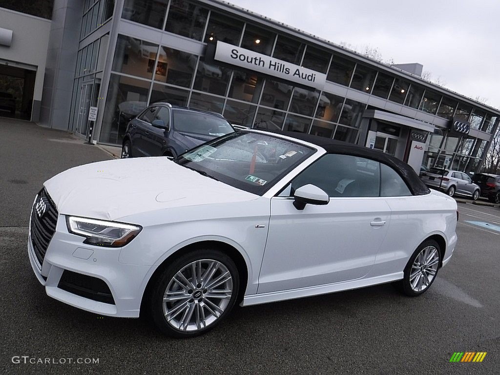 2017 A3 2.0 Premium Plus quattro - Glacier White Metallic / Black photo #2