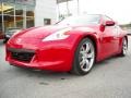 2009 Solid Red Nissan 370Z Sport Touring Coupe  photo #2