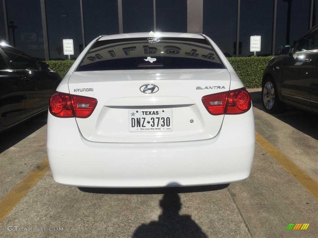 2007 Elantra GLS Sedan - Captiva White / Gray photo #3