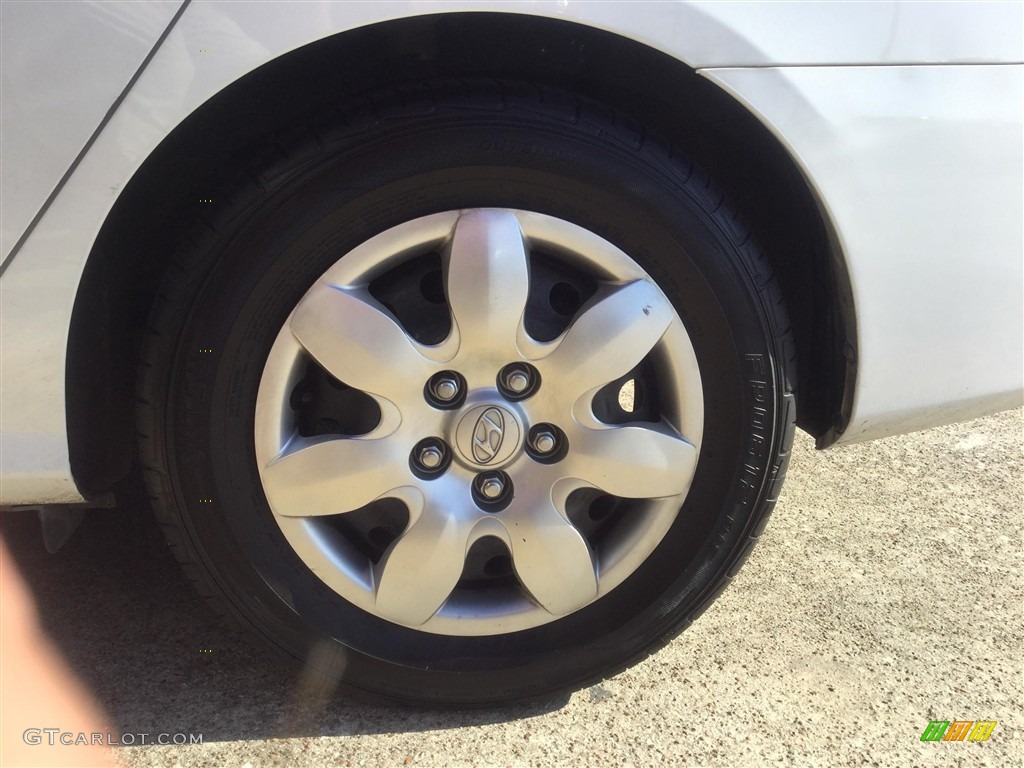 2007 Elantra GLS Sedan - Captiva White / Gray photo #5