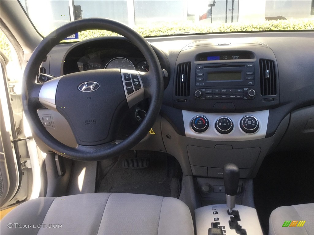 2007 Elantra GLS Sedan - Captiva White / Gray photo #8