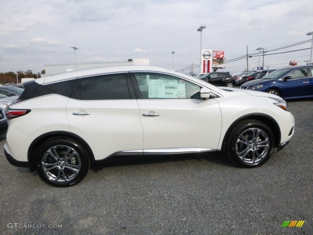 Pearl White 2017 Nissan Murano Platinum AWD Exterior Photo #116908430