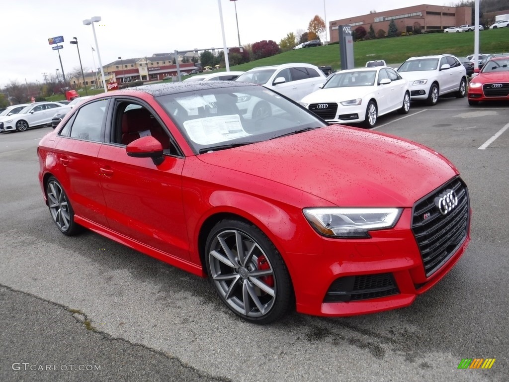 Tango Red Metallic 2017 Audi S3 2.0T Premium Plus quattro Exterior Photo #116908904