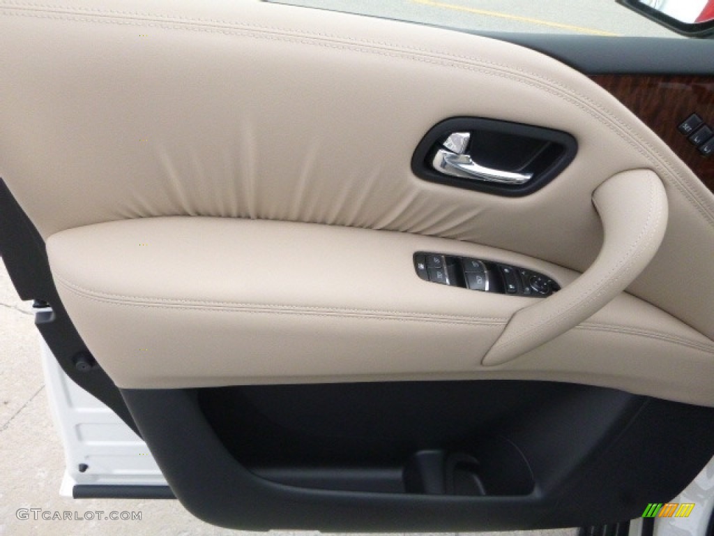 2017 Nissan Armada Platinum 4x4 Almond Door Panel Photo #116909057