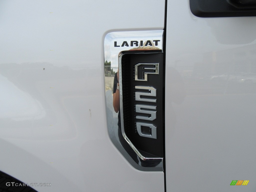 2017 F250 Super Duty Lariat Crew Cab 4x4 - White Platinum / Black photo #14