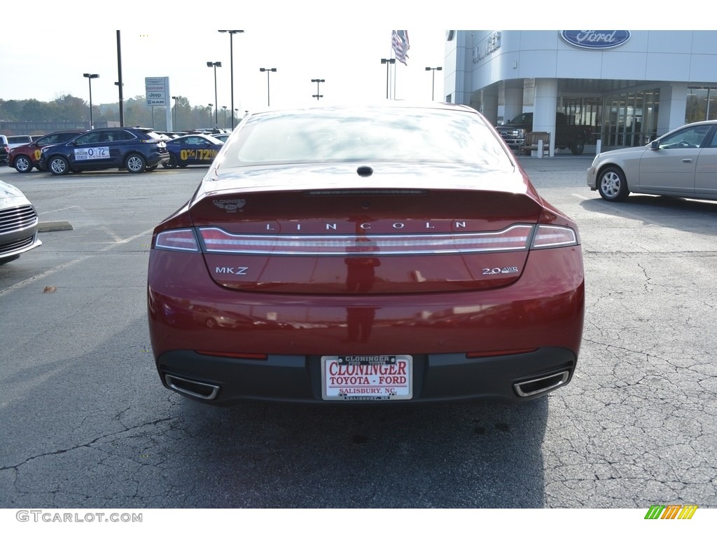 2013 MKZ 2.0L EcoBoost AWD - Ruby Red / Light Dune photo #4
