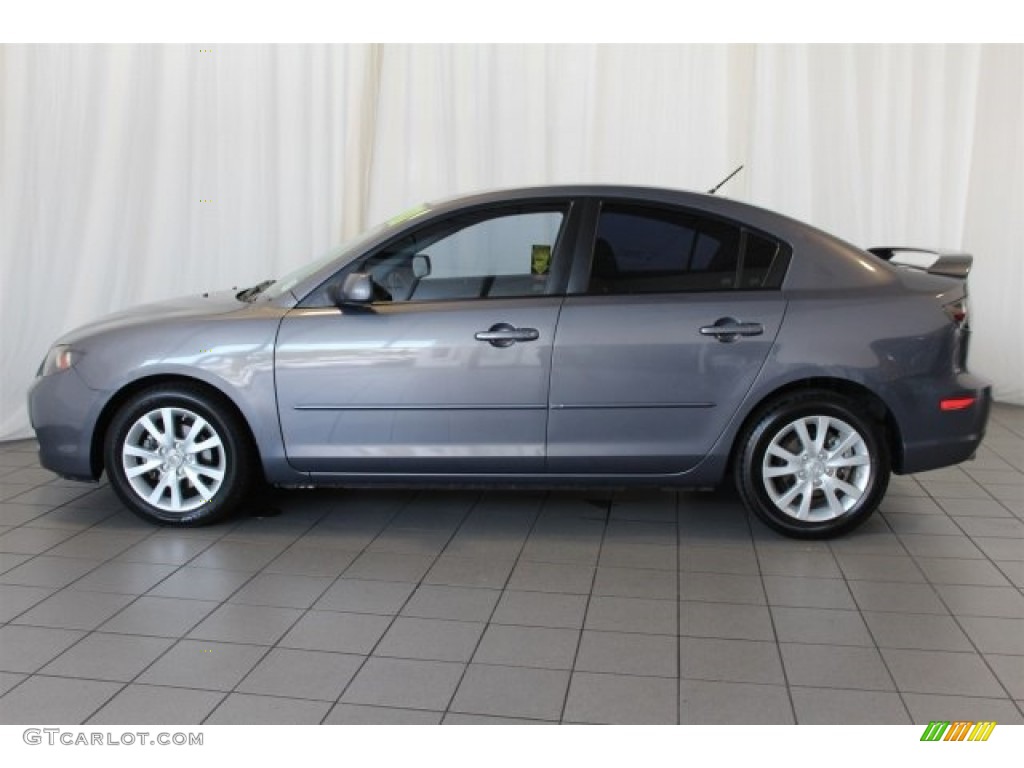 2007 MAZDA3 i Touring Sedan - Galaxy Gray Mica / Gray/Black photo #5