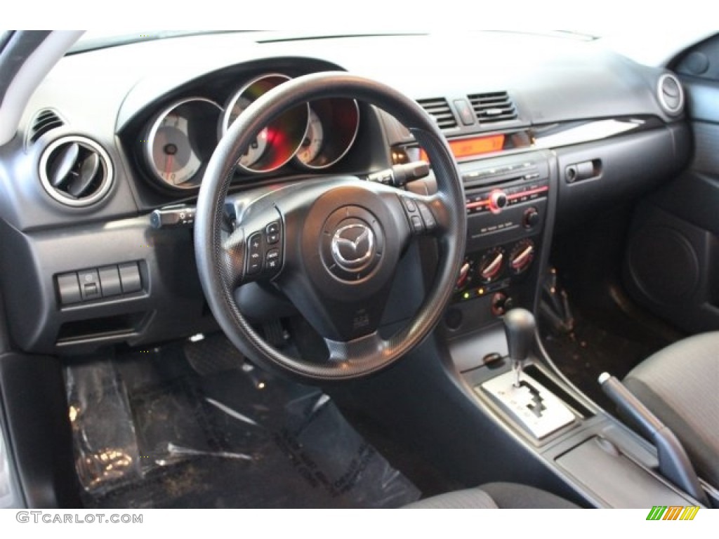 2007 MAZDA3 i Touring Sedan - Galaxy Gray Mica / Gray/Black photo #10