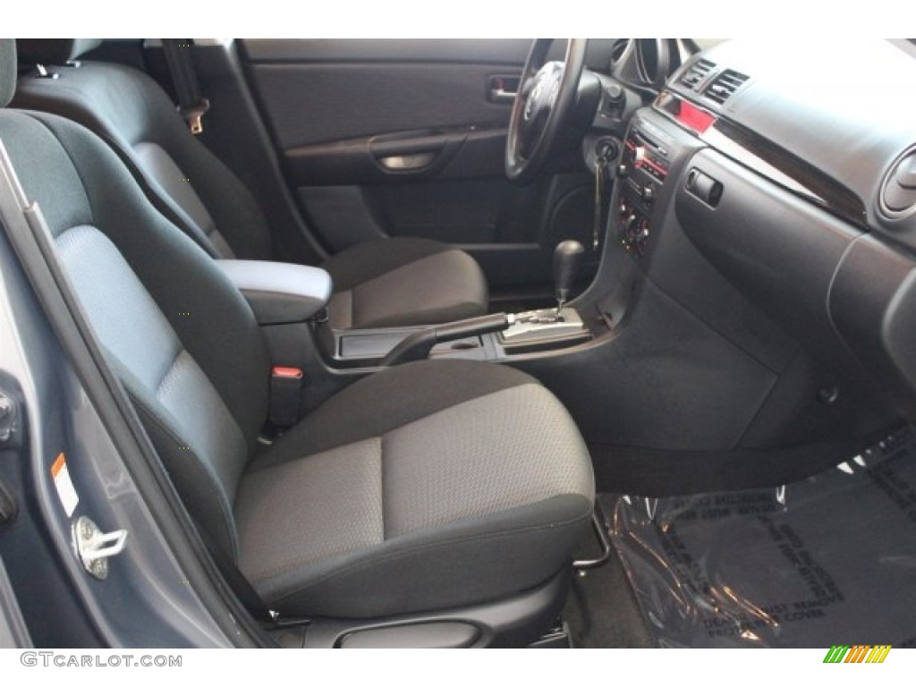 2007 MAZDA3 i Touring Sedan - Galaxy Gray Mica / Gray/Black photo #26