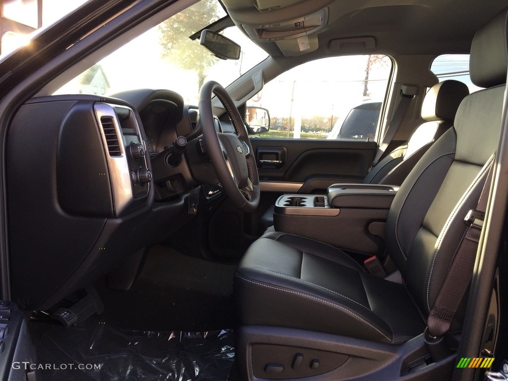Jet Black Interior 2017 Chevrolet Silverado 1500 LT Crew Cab 4x4 Photo #116911946