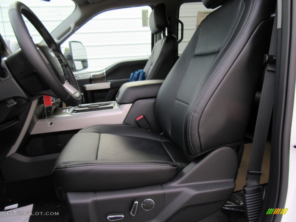 Black Interior 2017 Ford F250 Super Duty Lariat Crew Cab 4x4 Photo #116912489
