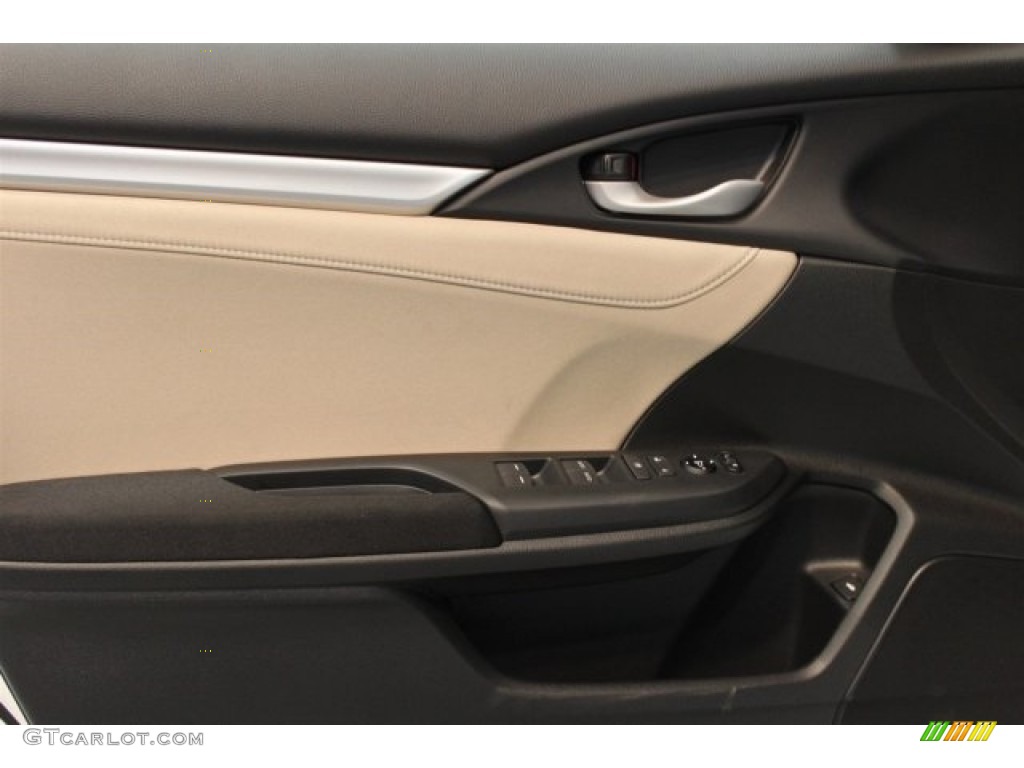 2017 Honda Civic EX-T Sedan Ivory Door Panel Photo #116912639