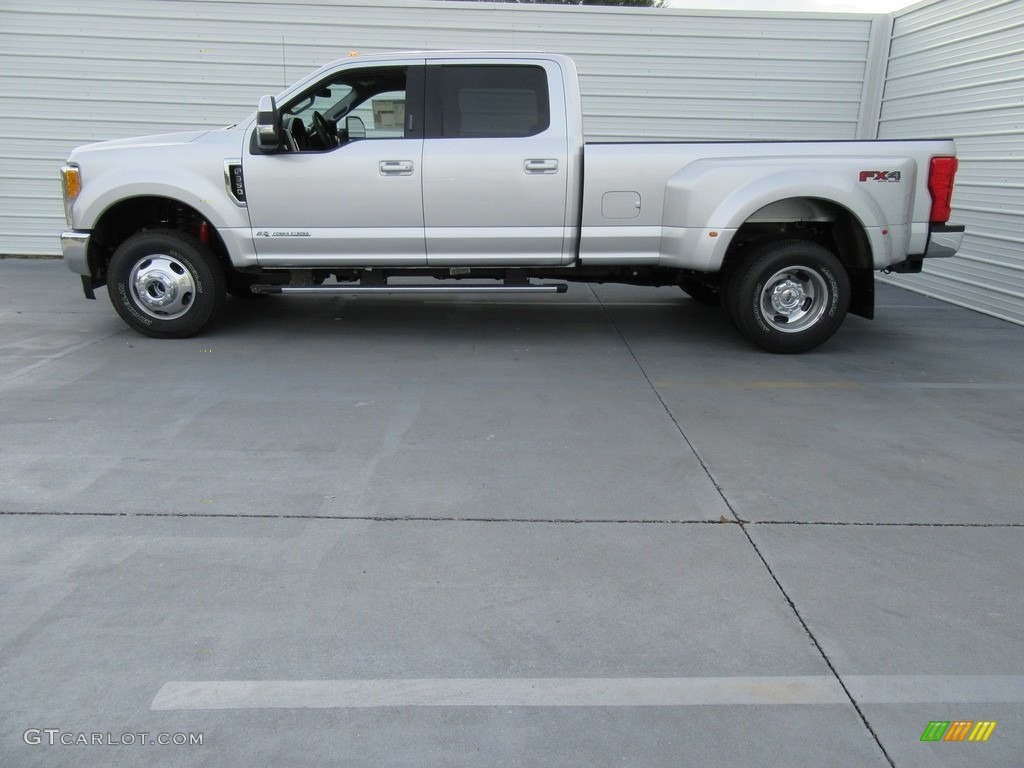 Ingot Silver 2017 Ford F350 Super Duty Lariat Crew Cab 4x4 Exterior Photo #116912963