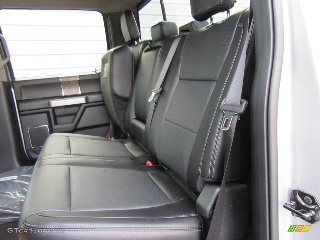 Black Interior 2017 Ford F350 Super Duty Lariat Crew Cab 4x4 Photo #116913311