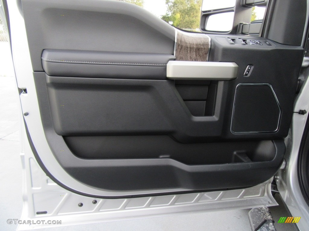 2017 Ford F350 Super Duty Lariat Crew Cab 4x4 Black Door Panel Photo #116913335