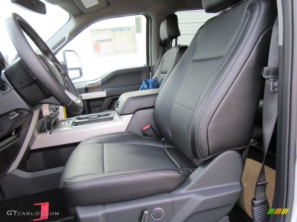 Black Interior 2017 Ford F350 Super Duty Lariat Crew Cab 4x4 Photo #116913392