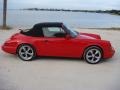 Guards Red 1990 Porsche 911 Carrera 2 Cabriolet Exterior