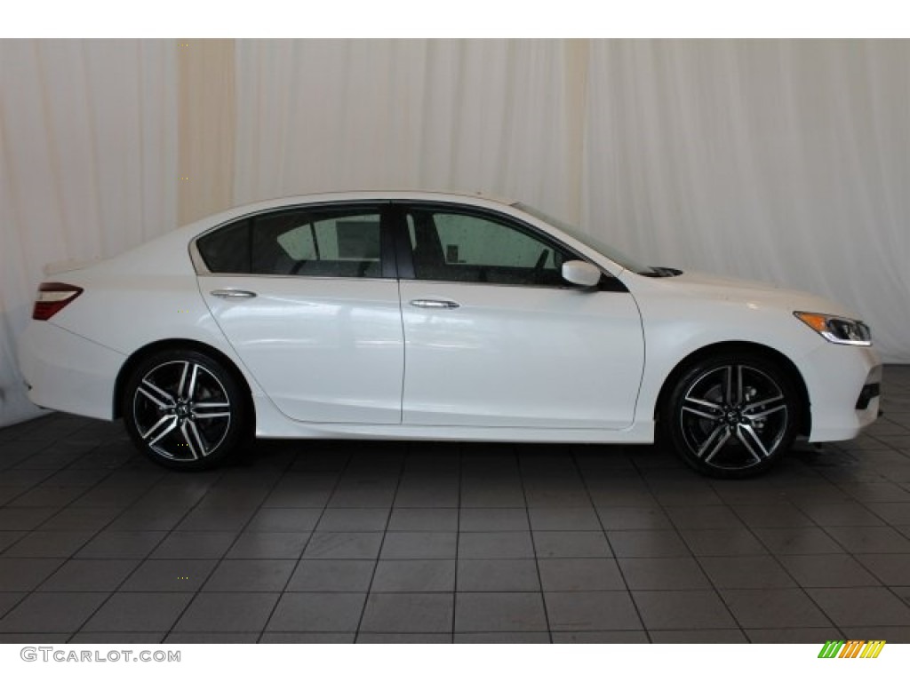 2017 Accord Sport Special Edition Sedan - White Orchid Pearl / Black photo #3