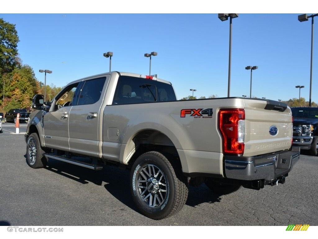 White Gold 2017 Ford F250 Super Duty Lariat Crew Cab 4x4 Exterior Photo #116914256