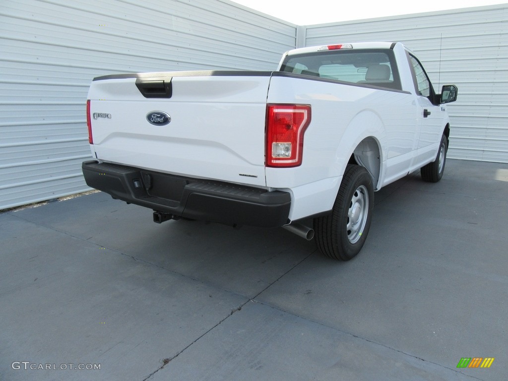 2016 F150 XL Regular Cab 4x4 - Oxford White / Medium Earth Gray photo #4