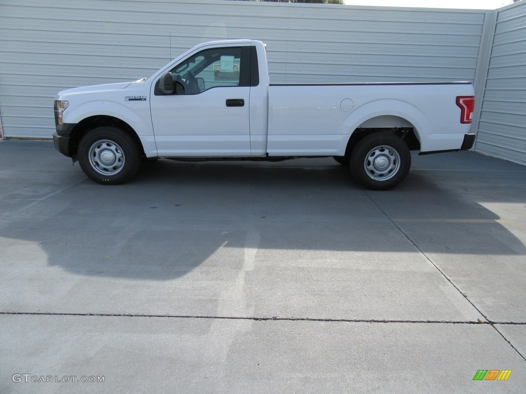 2016 F150 XL Regular Cab 4x4 - Oxford White / Medium Earth Gray photo #6