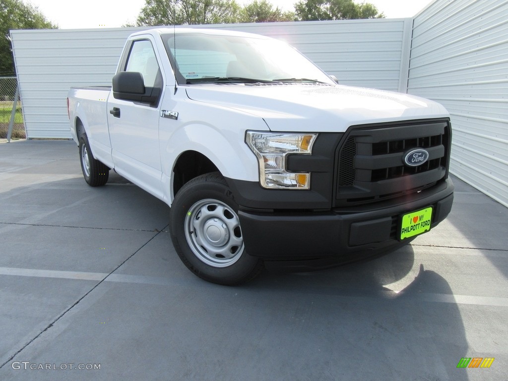 2016 F150 XL Regular Cab - Oxford White / Medium Earth Gray photo #2