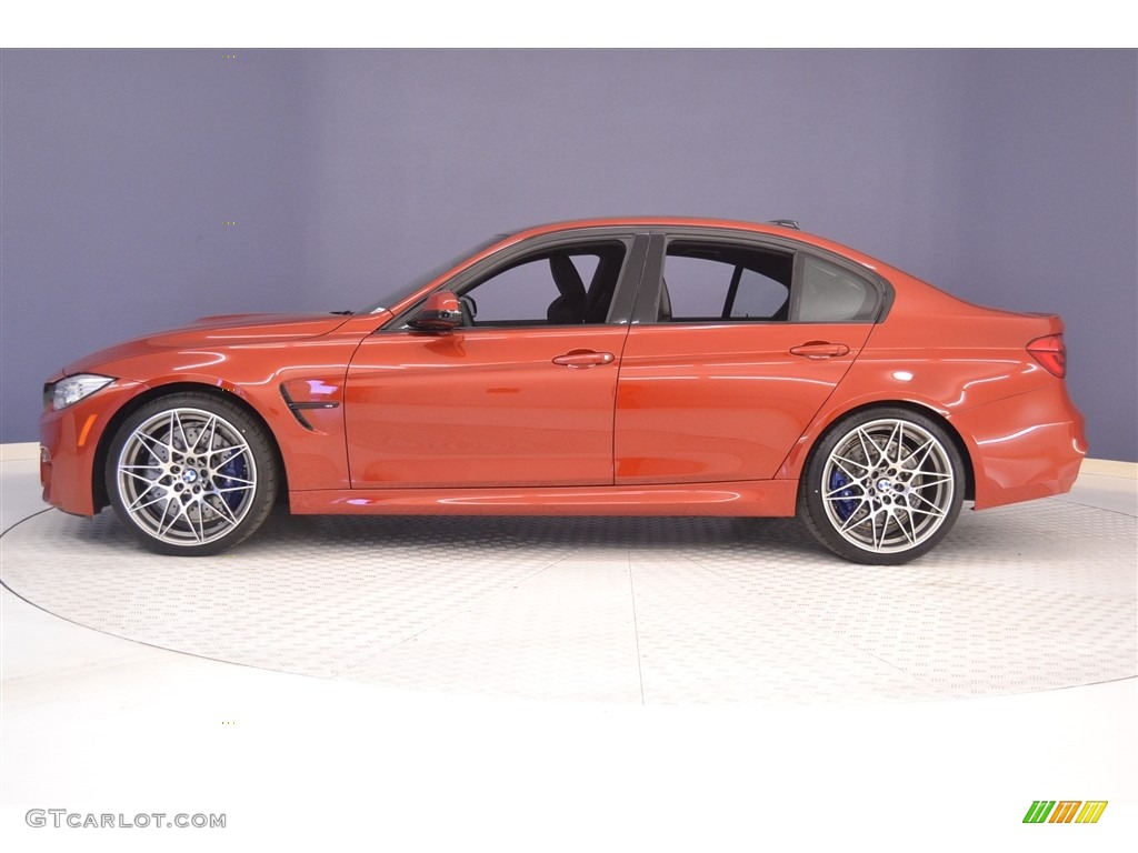 Sakhir Orange II Metallic 2017 BMW M3 Sedan Exterior Photo #116917889