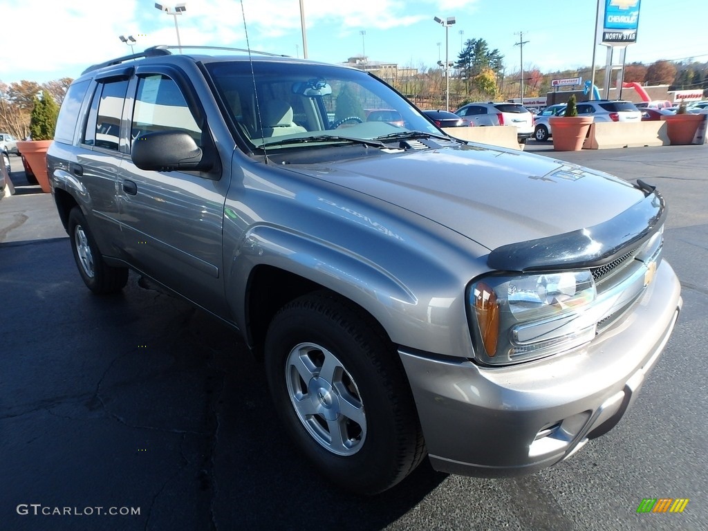 2006 TrailBlazer LS 4x4 - Graystone Metallic / Light Gray photo #11
