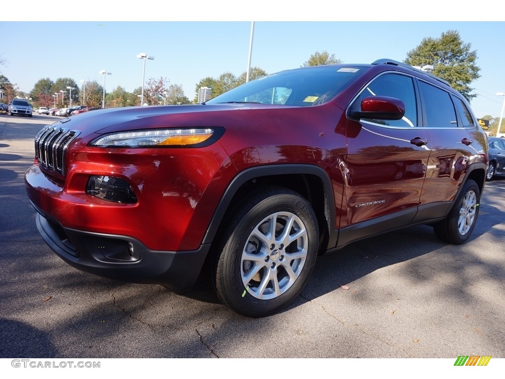 2017 Cherokee Latitude - Deep Cherry Red Crystal Pearl / Black photo #1