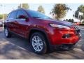 2017 Deep Cherry Red Crystal Pearl Jeep Cherokee Latitude  photo #4