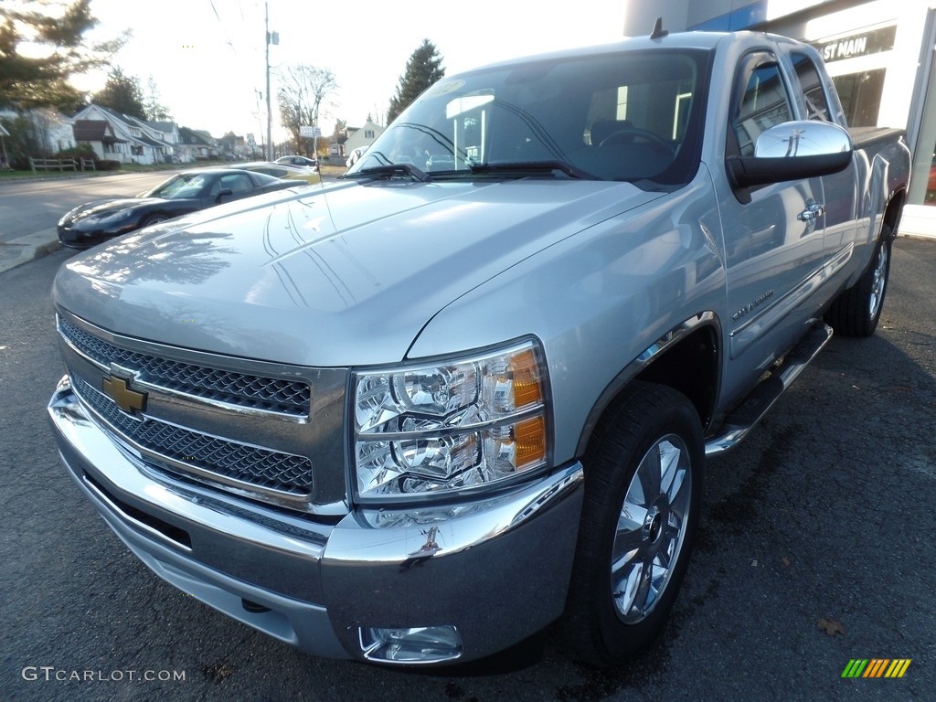 2012 Silverado 1500 LT Extended Cab 4x4 - Silver Ice Metallic / Ebony photo #3