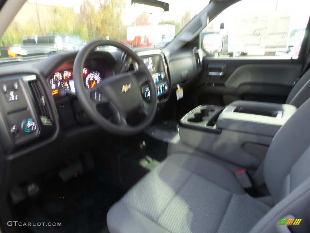 Dark Ash/Jet Black Interior 2017 Chevrolet Silverado 1500 WT Regular Cab 4x4 Photo #116921285