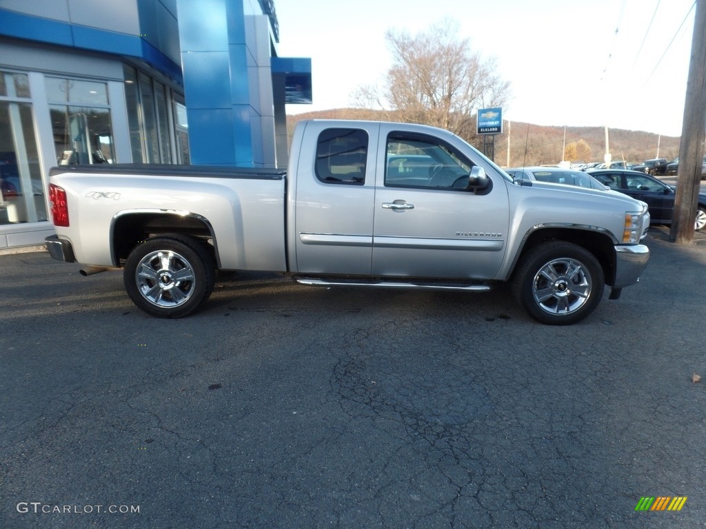 2012 Silverado 1500 LT Extended Cab 4x4 - Silver Ice Metallic / Ebony photo #10