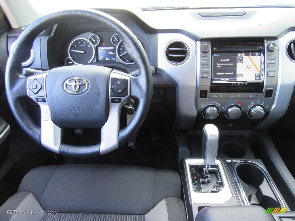 2017 Toyota Tundra SR5 TSS Off-Road CrewMax Black Dashboard Photo #116922095
