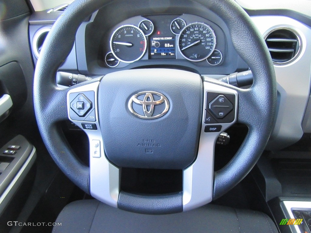2017 Toyota Tundra SR5 TSS Off-Road CrewMax Black Steering Wheel Photo #116922260
