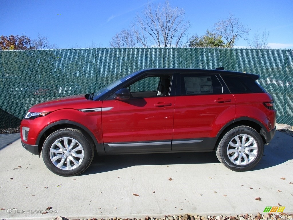 Firenze Red Metallic 2017 Land Rover Range Rover Evoque SE Exterior Photo #116923013