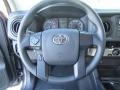 Cement Gray 2017 Toyota Tacoma SR Double Cab Steering Wheel