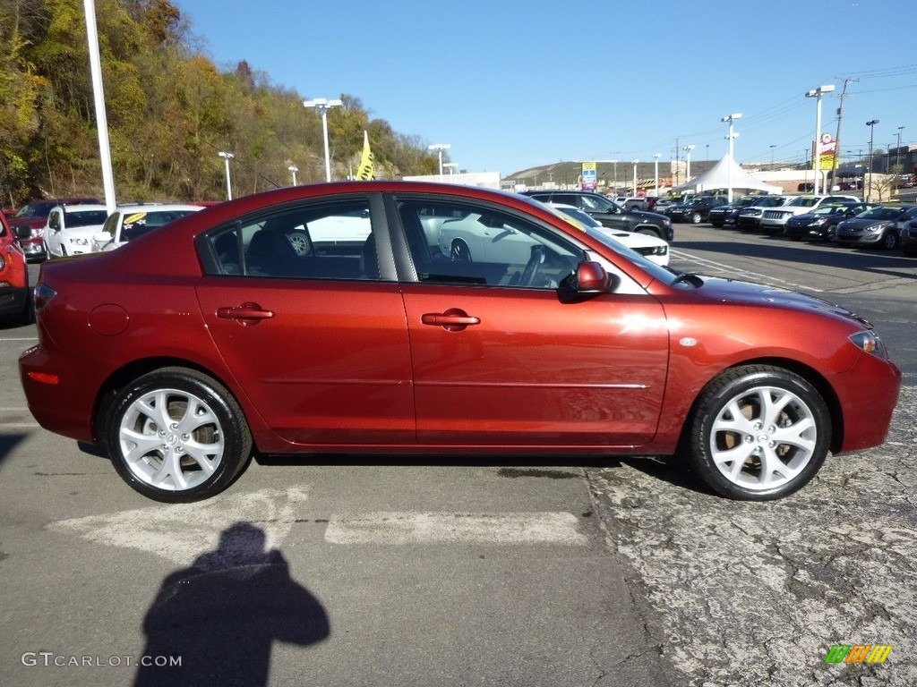 2009 MAZDA3 i Touring Sedan - Copper Red Mica / Black photo #6