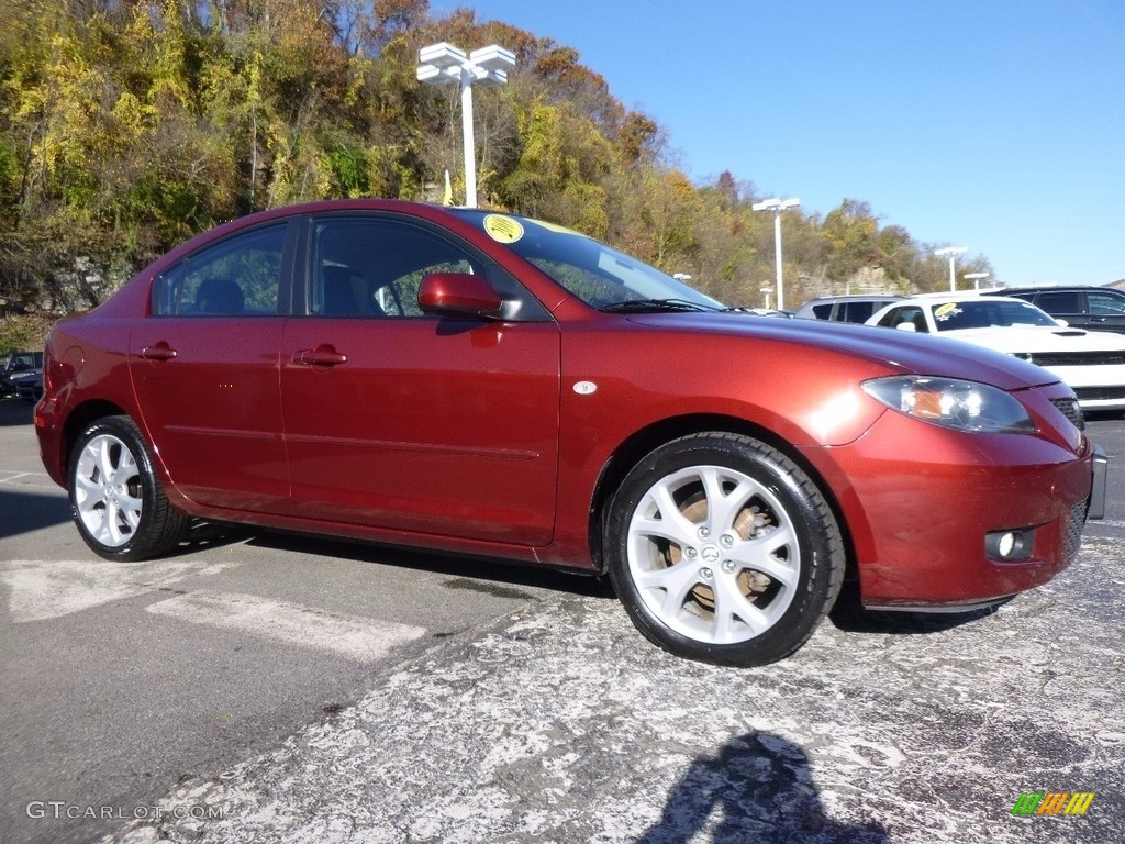 2009 MAZDA3 i Touring Sedan - Copper Red Mica / Black photo #7