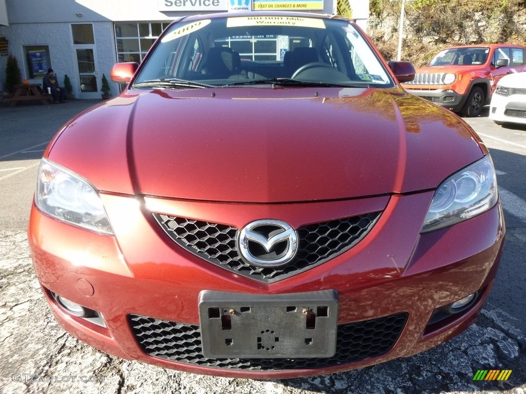 2009 MAZDA3 i Touring Sedan - Copper Red Mica / Black photo #8