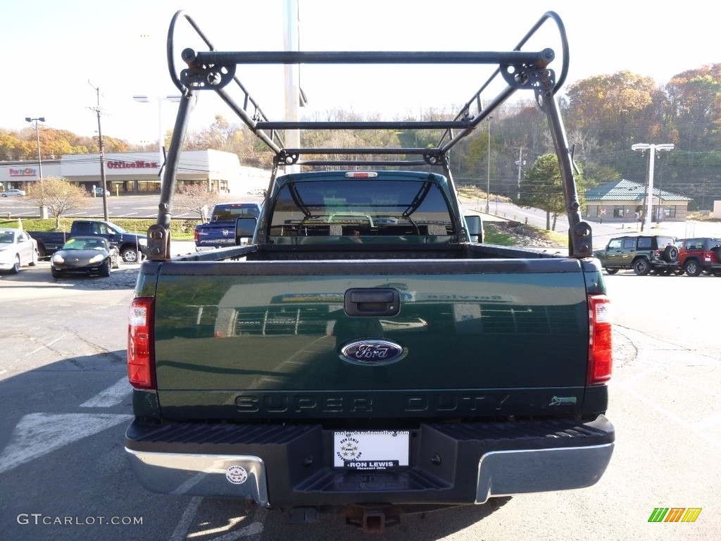 2011 F250 Super Duty XL Regular Cab 4x4 - Forest Green Metallic / Steel Gray photo #4