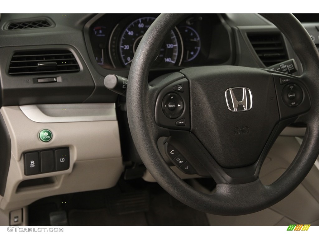 2014 CR-V LX AWD - Alabaster Silver Metallic / Gray photo #6