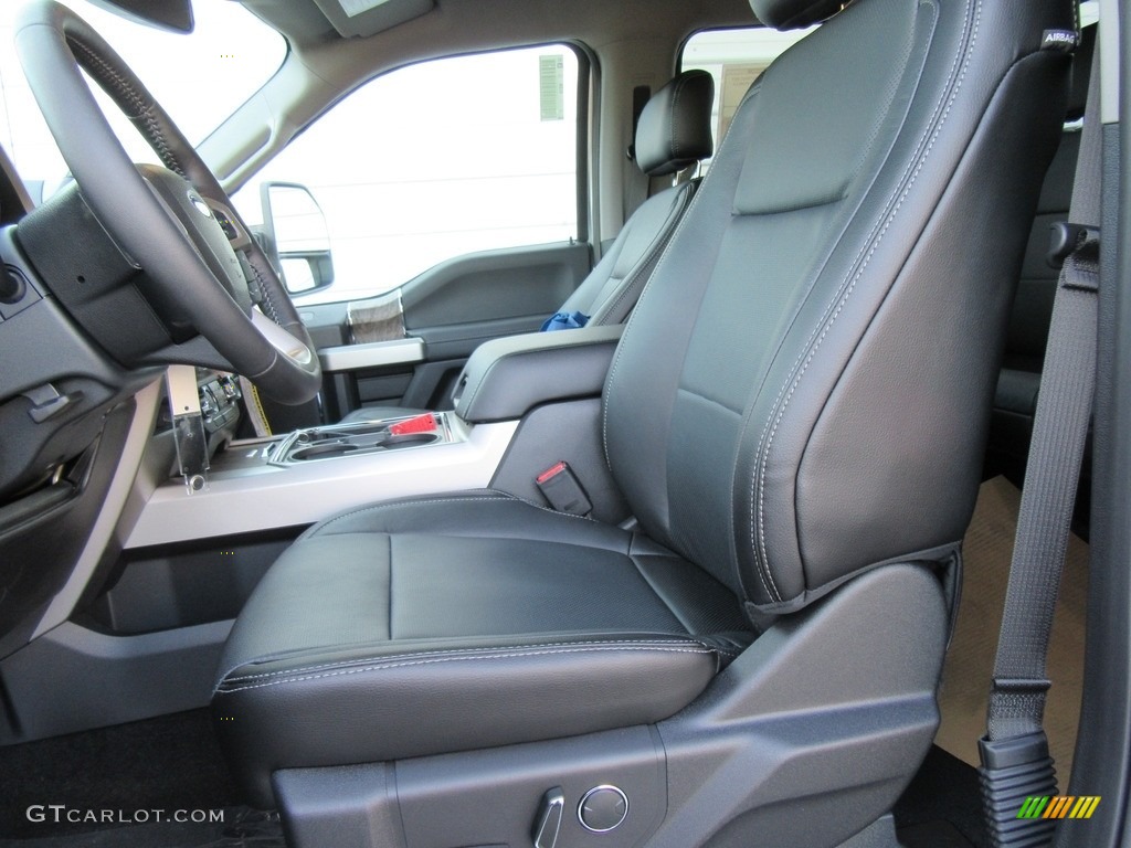 Black Interior 2017 Ford F250 Super Duty Lariat Crew Cab 4x4 Photo #116929181