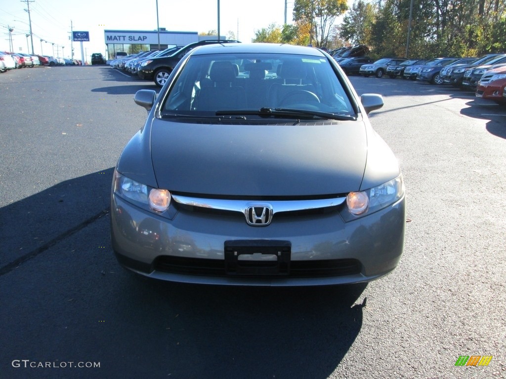 2006 Civic LX Sedan - Shoreline Mist Metallic / Gray photo #3