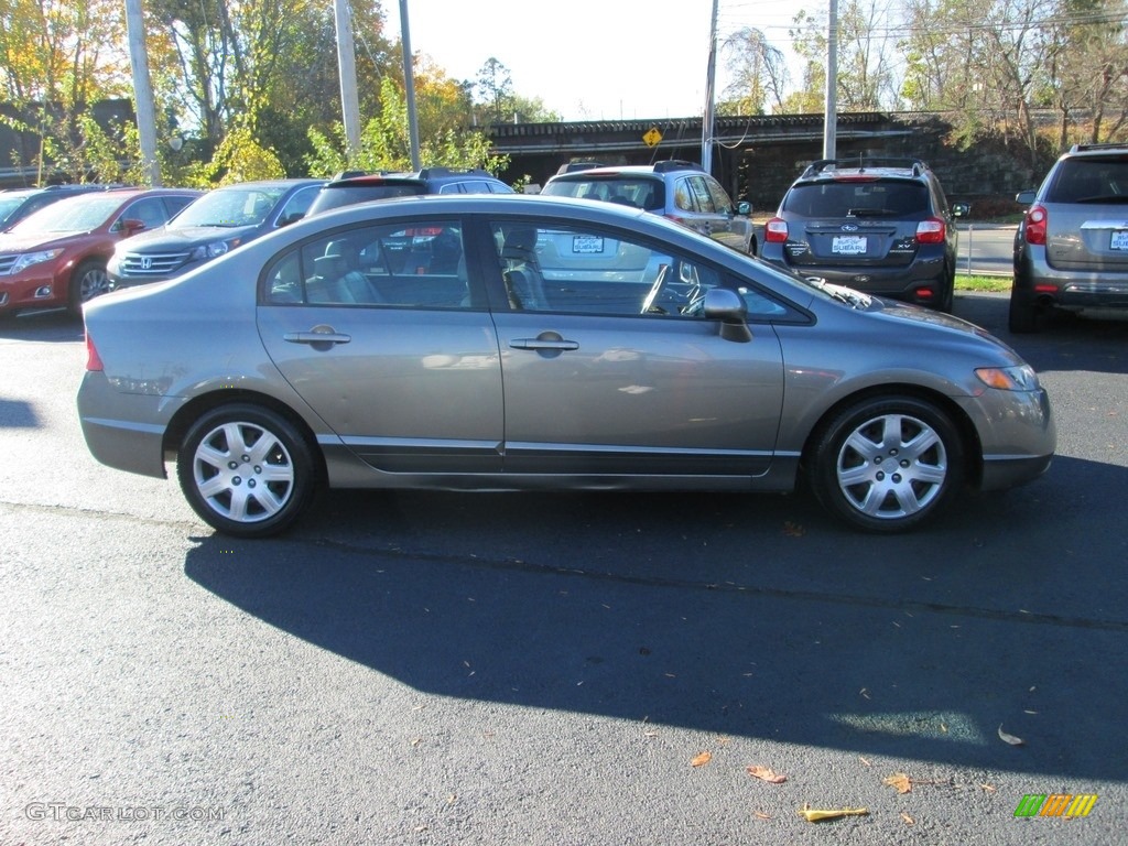 2006 Civic LX Sedan - Shoreline Mist Metallic / Gray photo #5