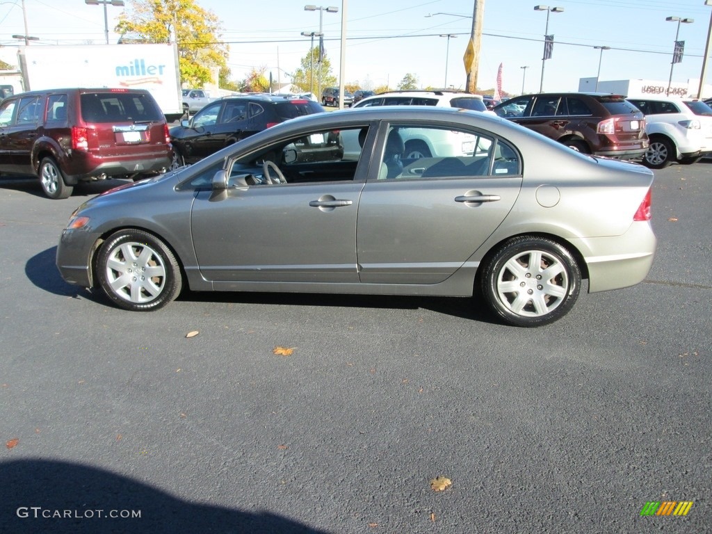 2006 Civic LX Sedan - Shoreline Mist Metallic / Gray photo #9