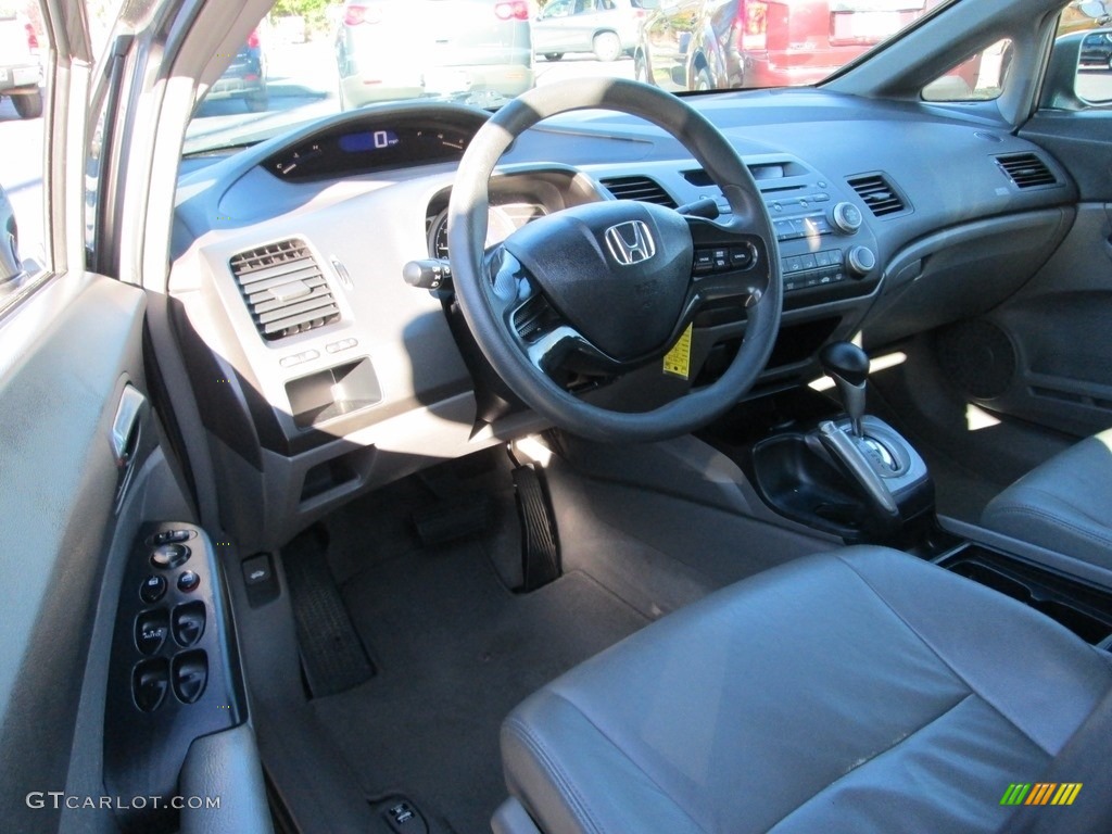 2006 Civic LX Sedan - Shoreline Mist Metallic / Gray photo #11