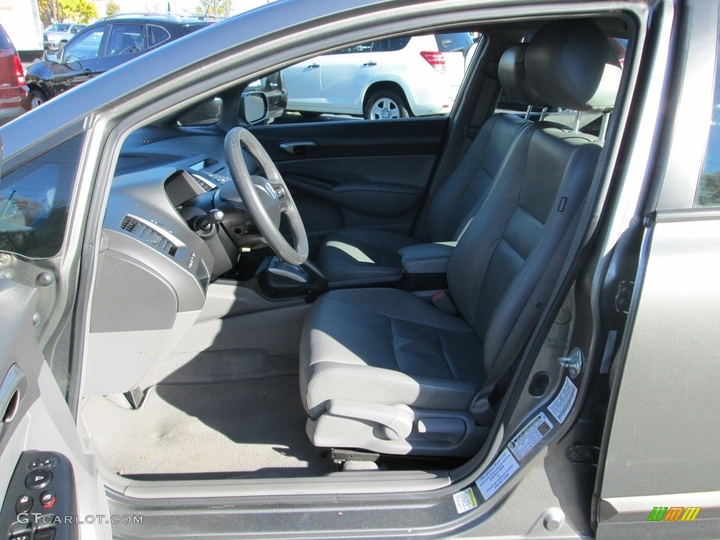 2006 Civic LX Sedan - Shoreline Mist Metallic / Gray photo #12