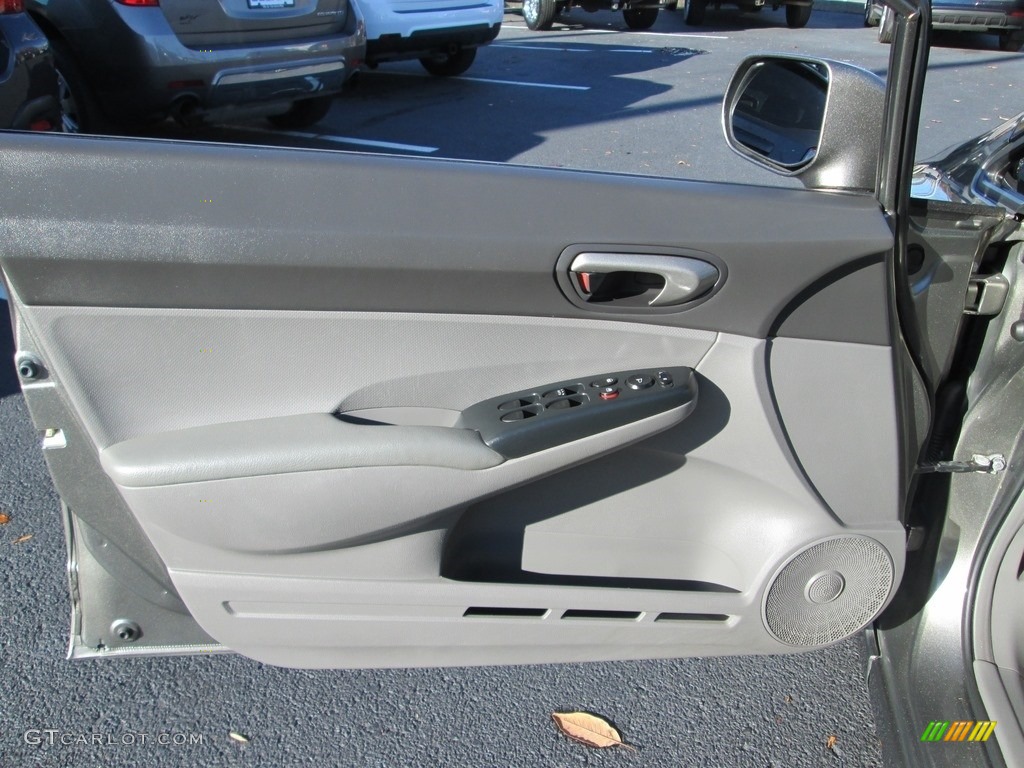 2006 Civic LX Sedan - Shoreline Mist Metallic / Gray photo #13