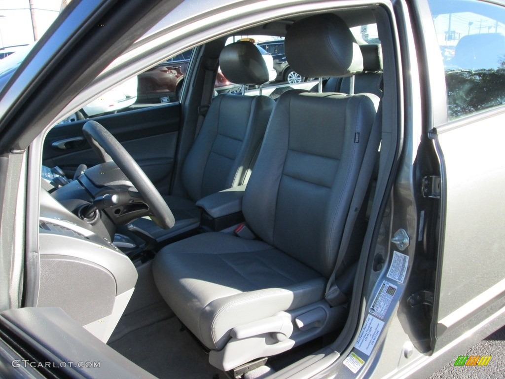 2006 Civic LX Sedan - Shoreline Mist Metallic / Gray photo #15